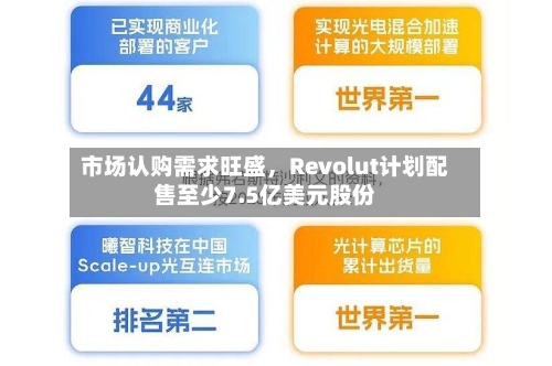 市场认购需求旺盛，Revolut计划配售至少7.5亿美元股份