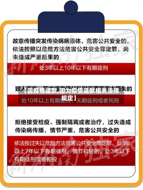 【因疫情退款,因为疫情退款相关法律规定】