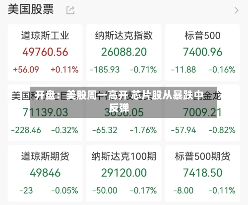 开盘:美股周一高开 芯片股从暴跌中反弹-第3张图片