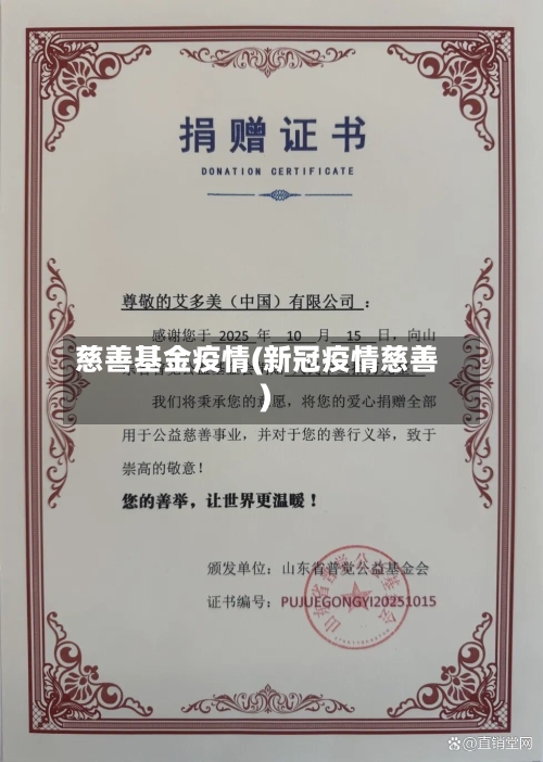 慈善基金疫情(新冠疫情慈善)-第2张图片