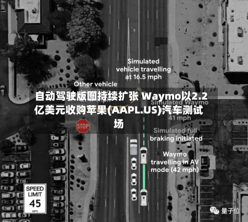 自动驾驶版图持续扩张 Waymo以2.2亿美元收购苹果(AAPL.US)汽车测试场-第3张图片