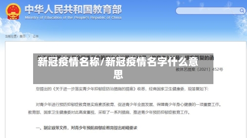 新冠疫情名称/新冠疫情名字什么意思-第2张图片