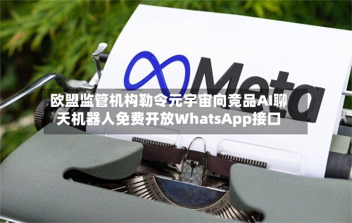 欧盟监管机构勒令元宇宙向竞品AI聊天机器人免费开放WhatsApp接口