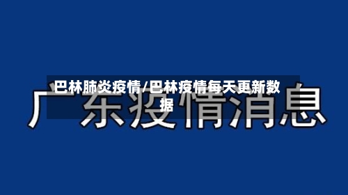 巴林肺炎疫情/巴林疫情每天更新数据-第2张图片