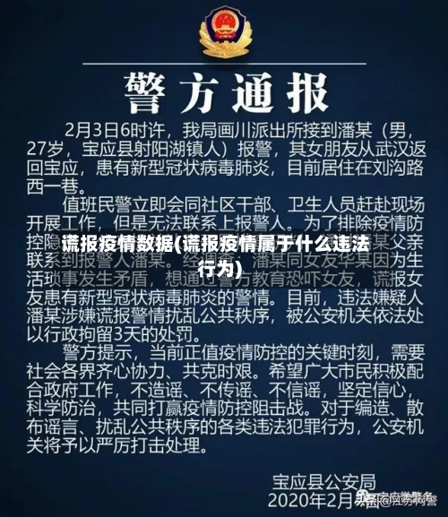 谎报疫情数据(谎报疫情属于什么违法行为)-第2张图片