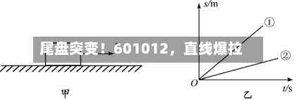 尾盘突变！601012，直线爆拉