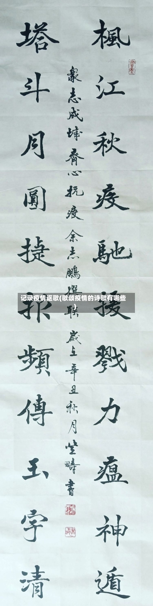 记录疫情讴歌(歌颂疫情的诗歌有哪些)-第3张图片