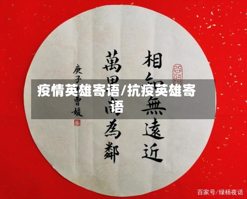 疫情英雄寄语/抗疫英雄寄语