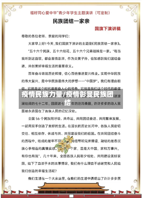 疫情民族力量/疫情彰显民族团结