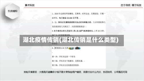 湖北疫情传销(湖北传销是什么类型)