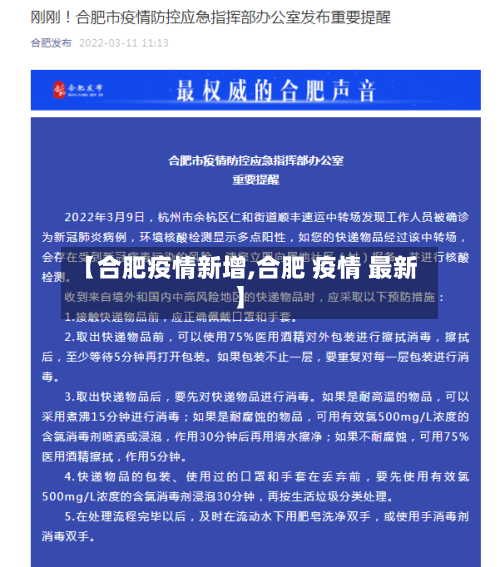 【合肥疫情新增,合肥 疫情 最新】-第2张图片