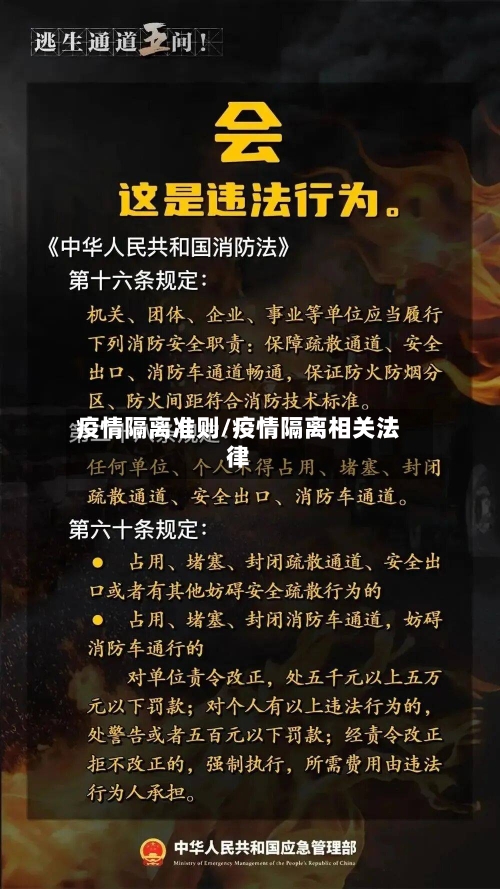 疫情隔离准则/疫情隔离相关法律