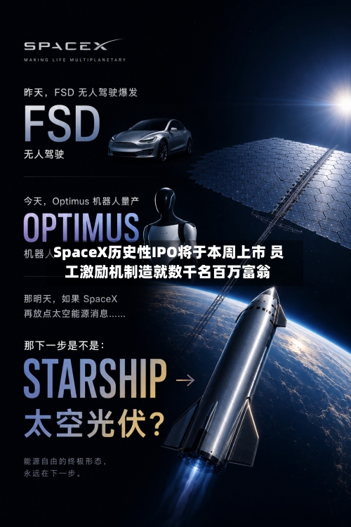 SpaceX历史性IPO将于本周上市 员工激励机制造就数千名百万富翁-第3张图片