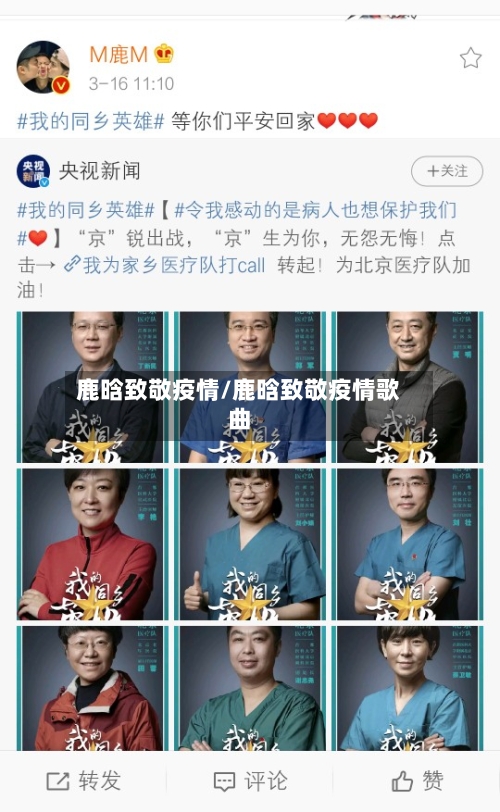 鹿晗致敬疫情/鹿晗致敬疫情歌曲-第2张图片