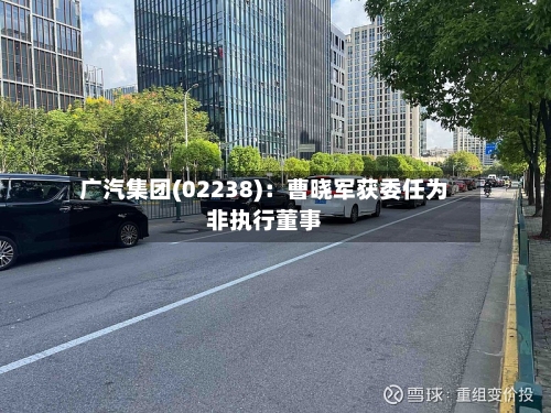 广汽集团(02238)：曹晓军获委任为非执行董事