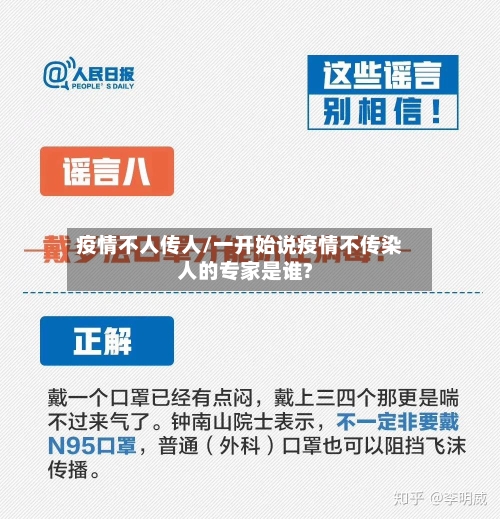 疫情不人传人/一开始说疫情不传染人的专家是谁?