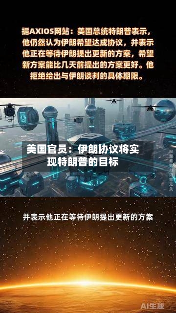 美国官员：伊朗协议将实现特朗普的目标