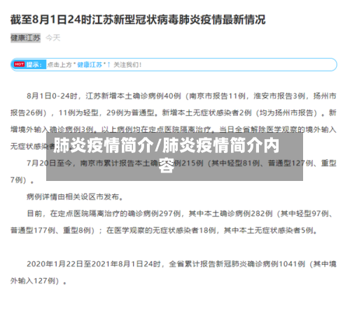 肺炎疫情简介/肺炎疫情简介内容-第2张图片