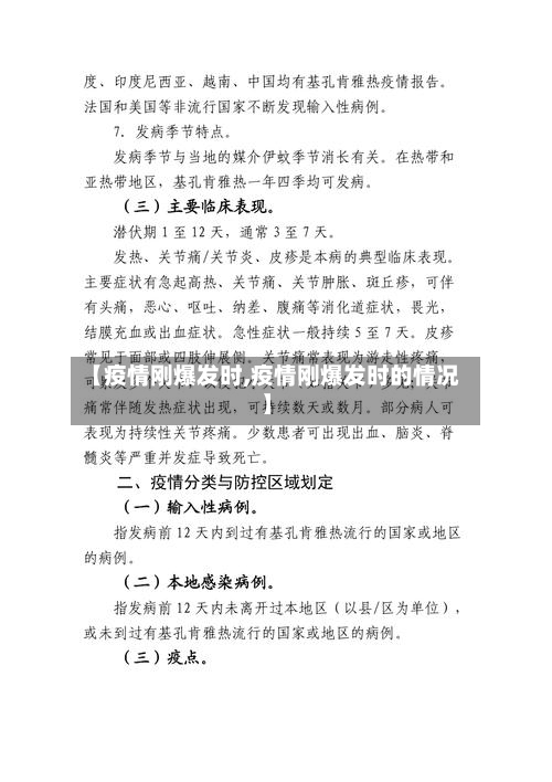 【疫情刚爆发时,疫情刚爆发时的情况】-第3张图片