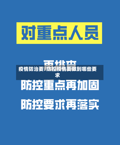 疫情防治要/防控疫情要做到哪些要求-第2张图片