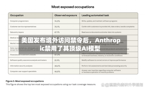 美国发布境外访问禁令后，Anthropic禁用了其顶级AI模型