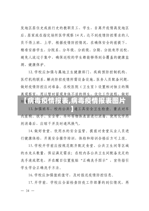 【病毒疫情报表,病毒疫情报表图片】
