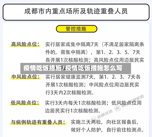 疫情吃饭措施/疫情吃饭措施怎么写