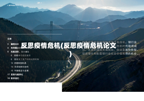 反思疫情危机(反思疫情危机论文)-第2张图片
