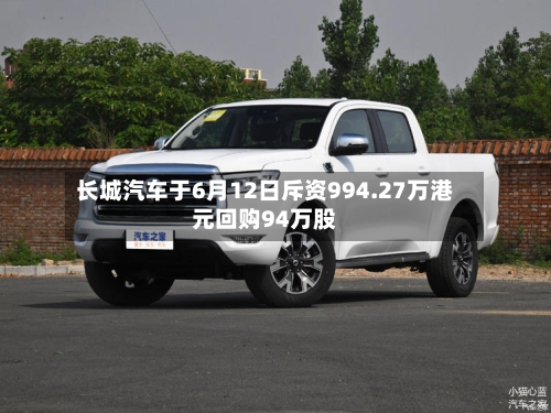长城汽车于6月12日斥资994.27万港元回购94万股