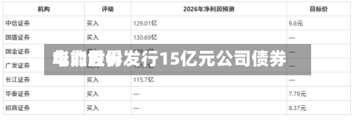 华能世界
电力股份发行15亿元公司债券-第2张图片