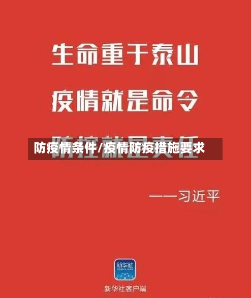 防疫情条件/疫情防疫措施要求