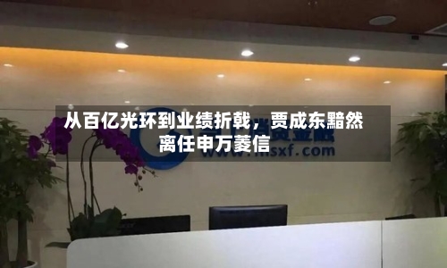 从百亿光环到业绩折戟，贾成东黯然离任申万菱信