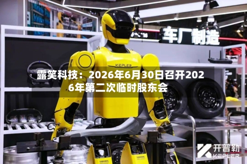 露笑科技：2026年6月30日召开2026年第二次临时股东会