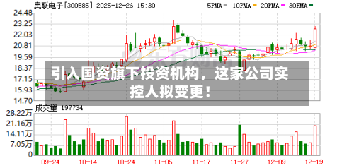 引入国资旗下投资机构，这家公司实控人拟变更！