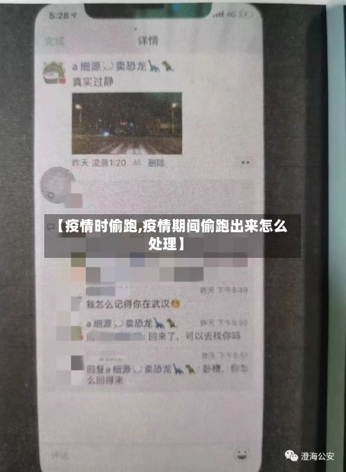 【疫情时偷跑,疫情期间偷跑出来怎么处理】