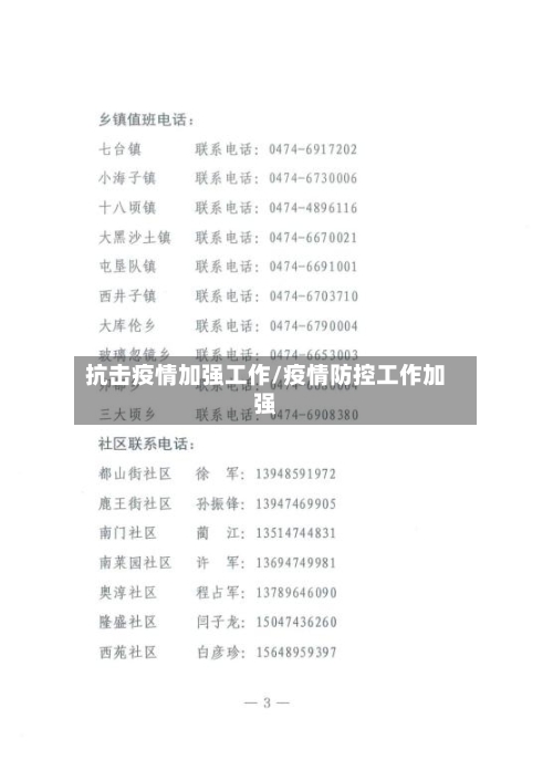 抗击疫情加强工作/疫情防控工作加强-第2张图片