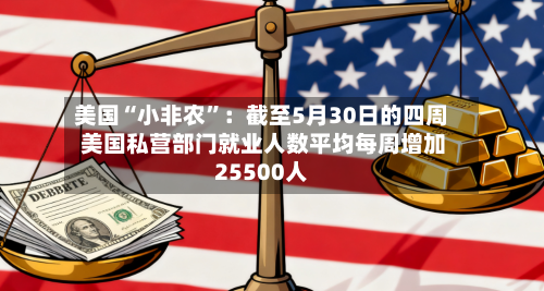 美国“小非农”：截至5月30日的四周 美国私营部门就业人数平均每周增加25500人-第2张图片