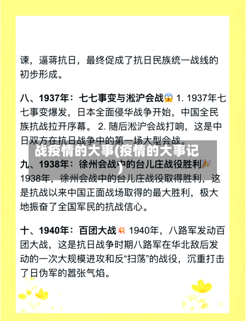 战疫情的大事(疫情的大事记)-第2张图片