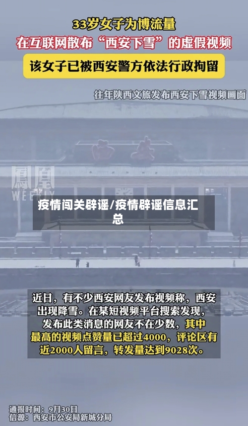 疫情闯关辟谣/疫情辟谣信息汇总-第2张图片