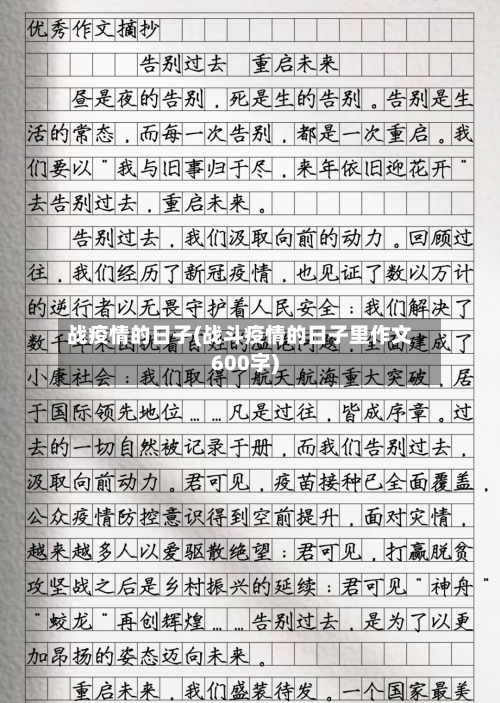 战疫情的日子(战斗疫情的日子里作文600字)