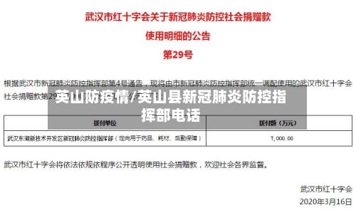 英山防疫情/英山县新冠肺炎防控指挥部电话-第3张图片
