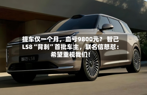 提车仅一个月	，血亏9800元？ 智己LS8“背刺	”首批车主，联名信怒怼：希望重视我们！-第2张图片