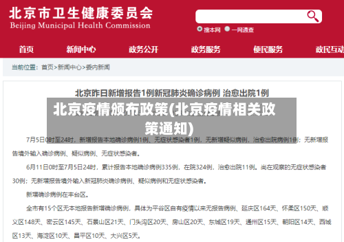 北京疫情颁布政策(北京疫情相关政策通知)-第3张图片