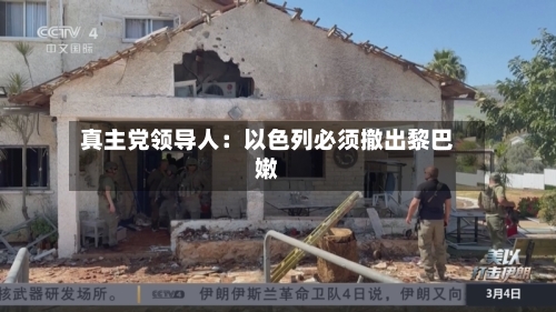 真主党领导人：以色列必须撤出黎巴嫩