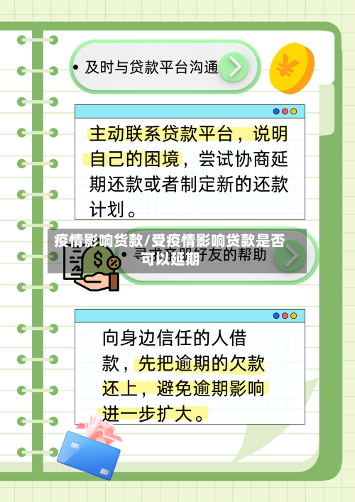 疫情影响货款/受疫情影响贷款是否可以延期