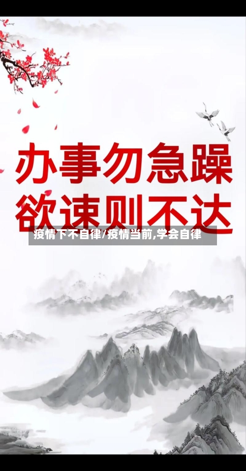 疫情下不自律/疫情当前,学会自律-第3张图片