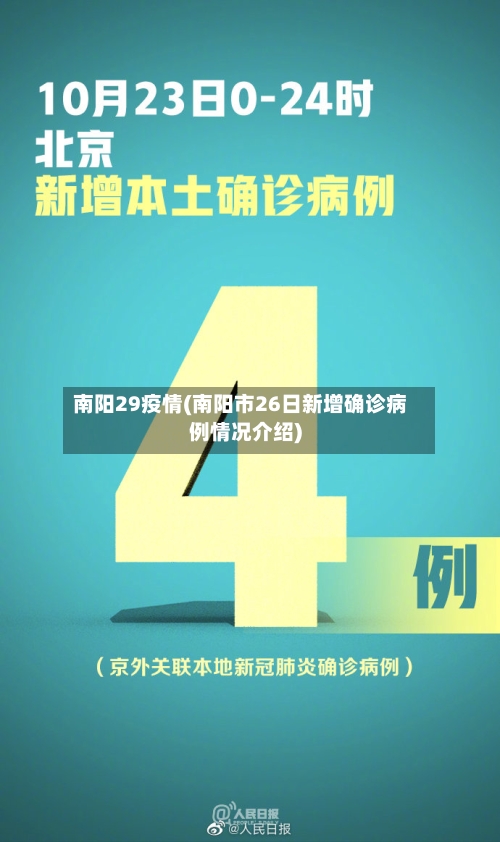 南阳29疫情(南阳市26日新增确诊病例情况介绍)