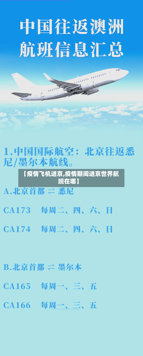 【疫情飞机进京,疫情期间进京世界航班在哪】-第3张图片