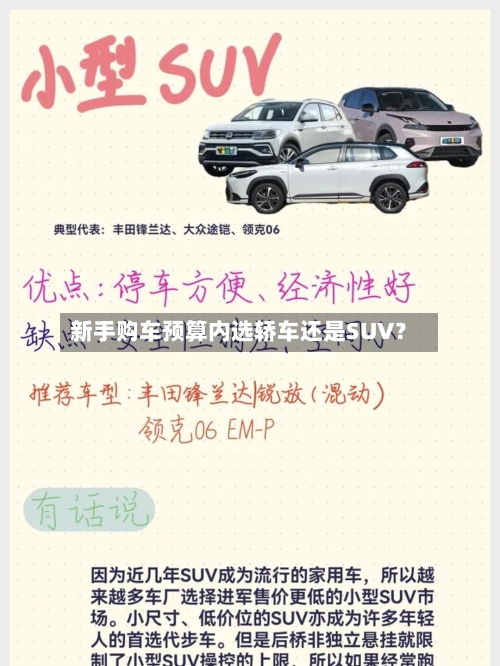 新手购车预算内选轿车还是SUV?-第2张图片