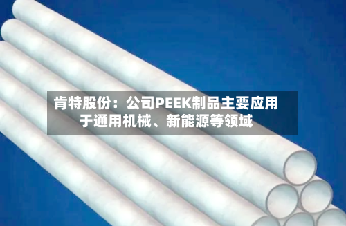 肯特股份：公司PEEK制品主要应用于通用机械、新能源等领域-第3张图片